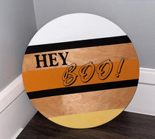 Load image into Gallery viewer, Hey Boo Fall Wood Sign
