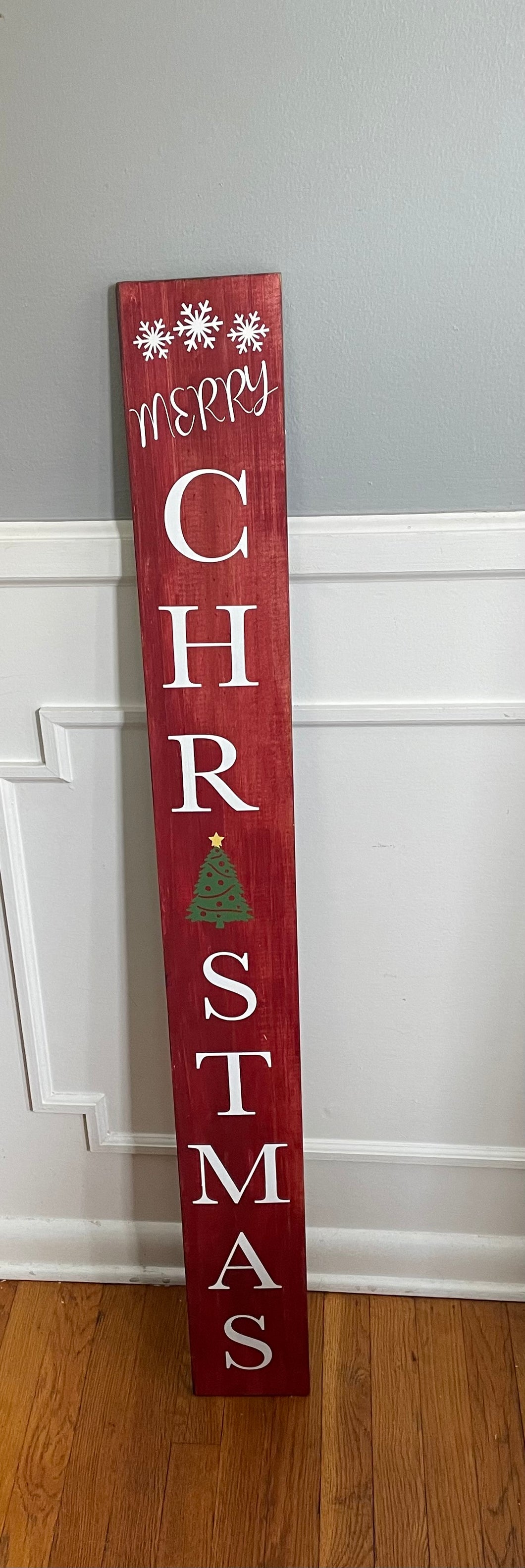 Merry Christmas Porch Wood Sign