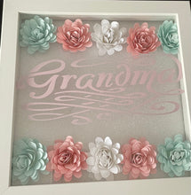 Load image into Gallery viewer, Pastel Flowers Shadow Box
