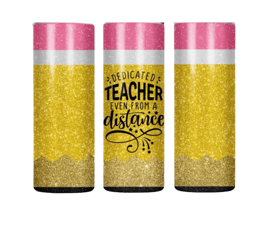 Pencil Glitter Tumbler