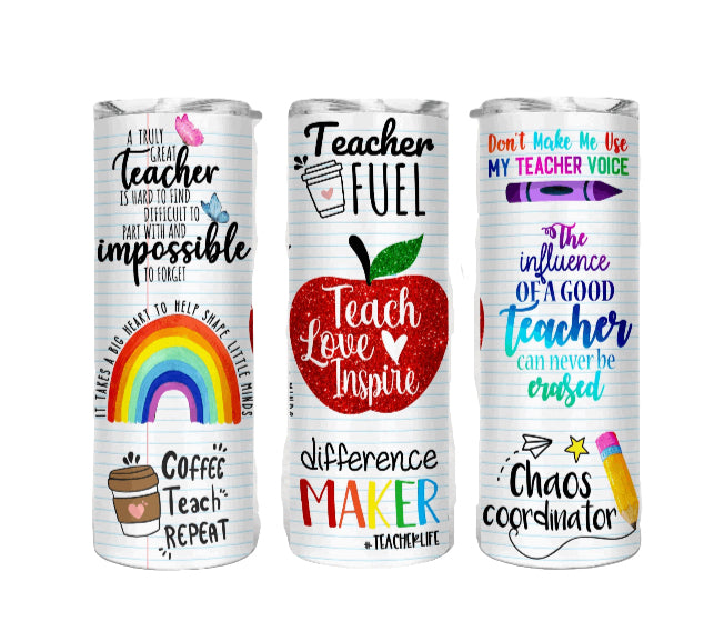 Teacher Fuel Tumbler (Teach, Love Inspire)