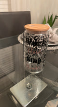 Load image into Gallery viewer, Work Hard, Stay Humble Black Leopard) Beer Can Glass Work
